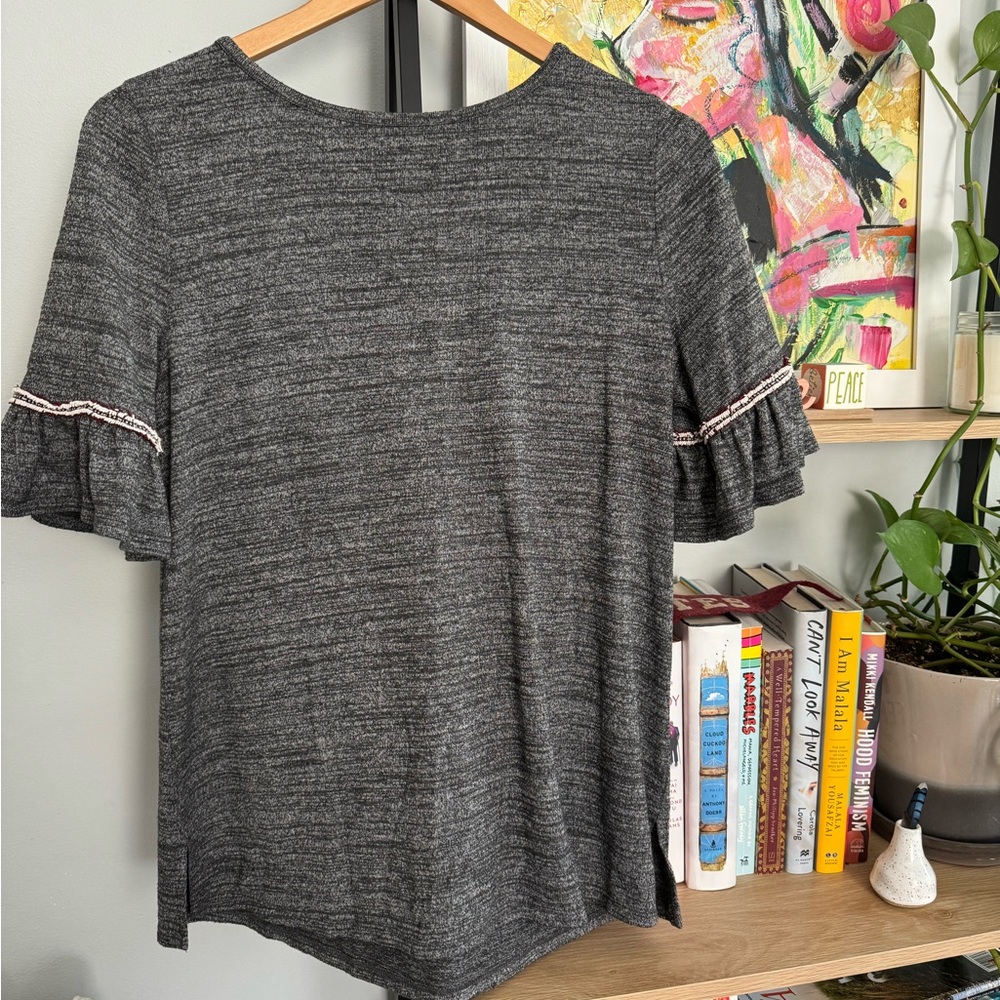 Loft Ruffle Short Sleeve Top